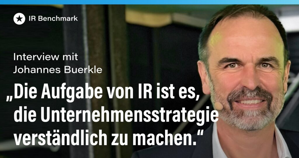 Blogpost: Interview mit Johannes Buerkle, Investor Relations Officer (CIRO) von SAP SE zum aktuellen IR Benchmark