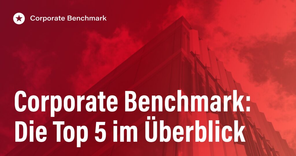 Blogpost: Die Top 5 Unternehmen im Corporate Benchmark: Strategien für eine perfekte Unternehmenswebsite 