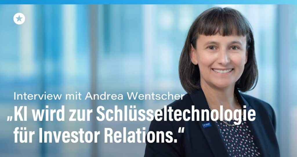 Blogpost: Künstliche Intelligenz (KI) im IR-Arbeitsalltag – 5 Fragen an Andrea Wentscher